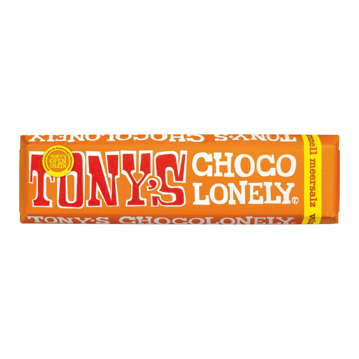 Tony's Chocolonely, chocolate con leche con caramelo y sal marina 47g