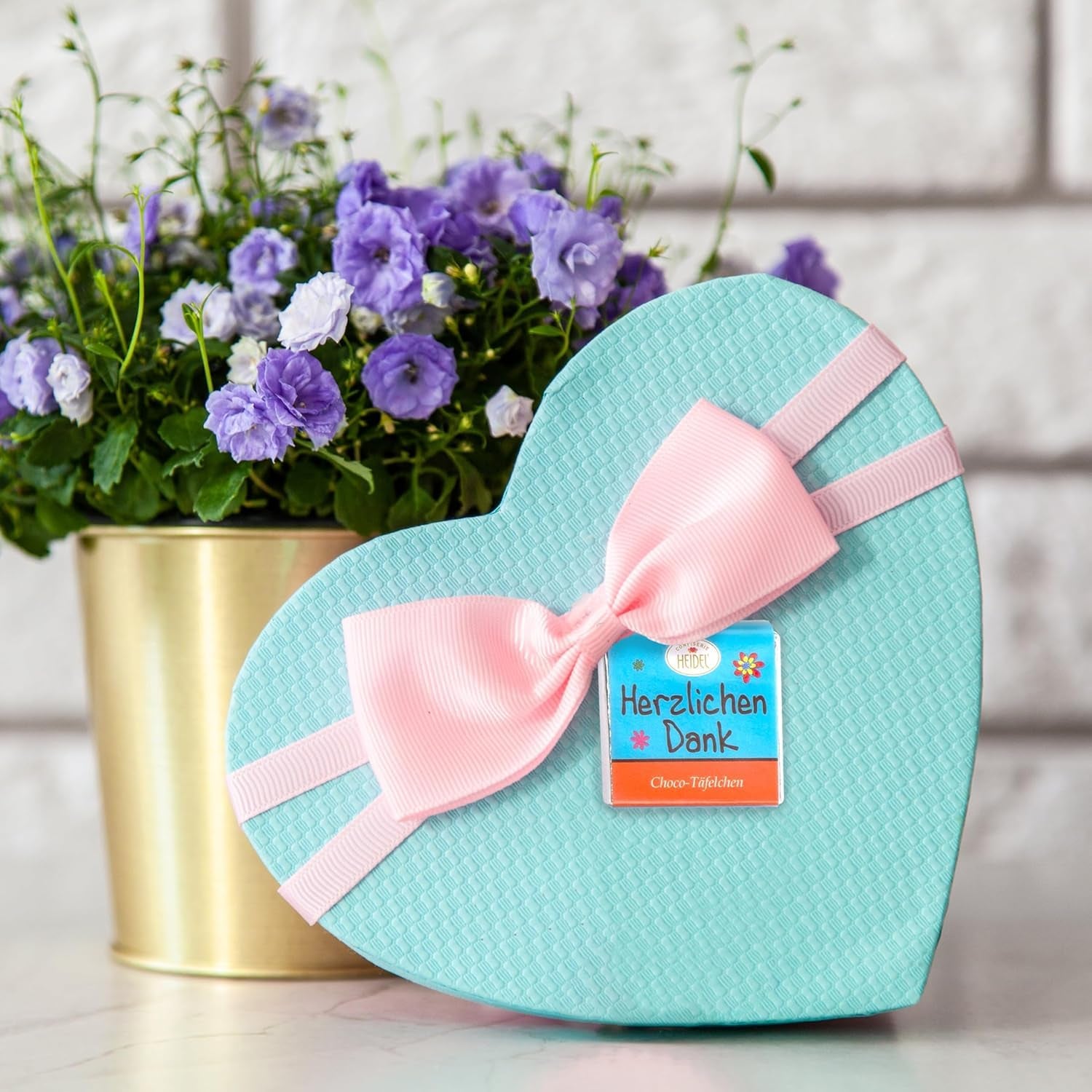 Barras de chocolate con leche Heidel Thank You 3x80 g, 16 minibarras de 5 g por paquete, Varias expresiones de agradecimiento, Exquisita idea de regalo