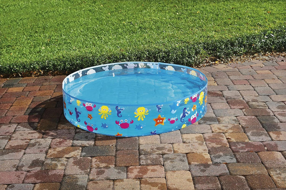 Piscina Infantil Bestway FillN Fun, Sparking Sea, 122 x 25 cm, BW55028, Multicolor, 122 x 122 x 25 cm