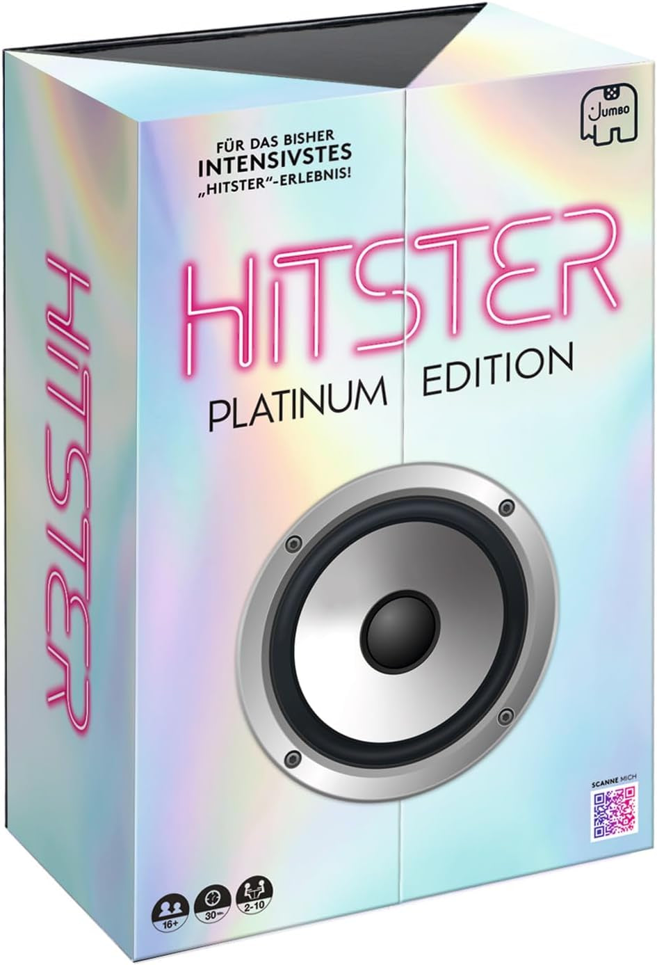 Hitster Platinum Edition: juego de música de fiesta con 500 canciones de pop, rock, hip-hop, dance y más, incluido el altavoz.