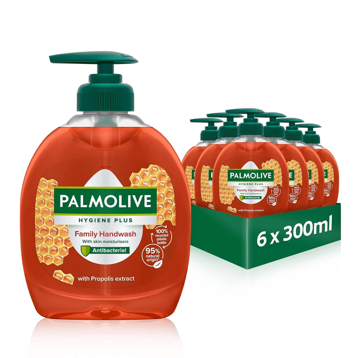 Palmolive, Săpun lichid pentru curățarea delicată a mâinilor, set 6 x 300 ml Duș și baie Naty Shop
