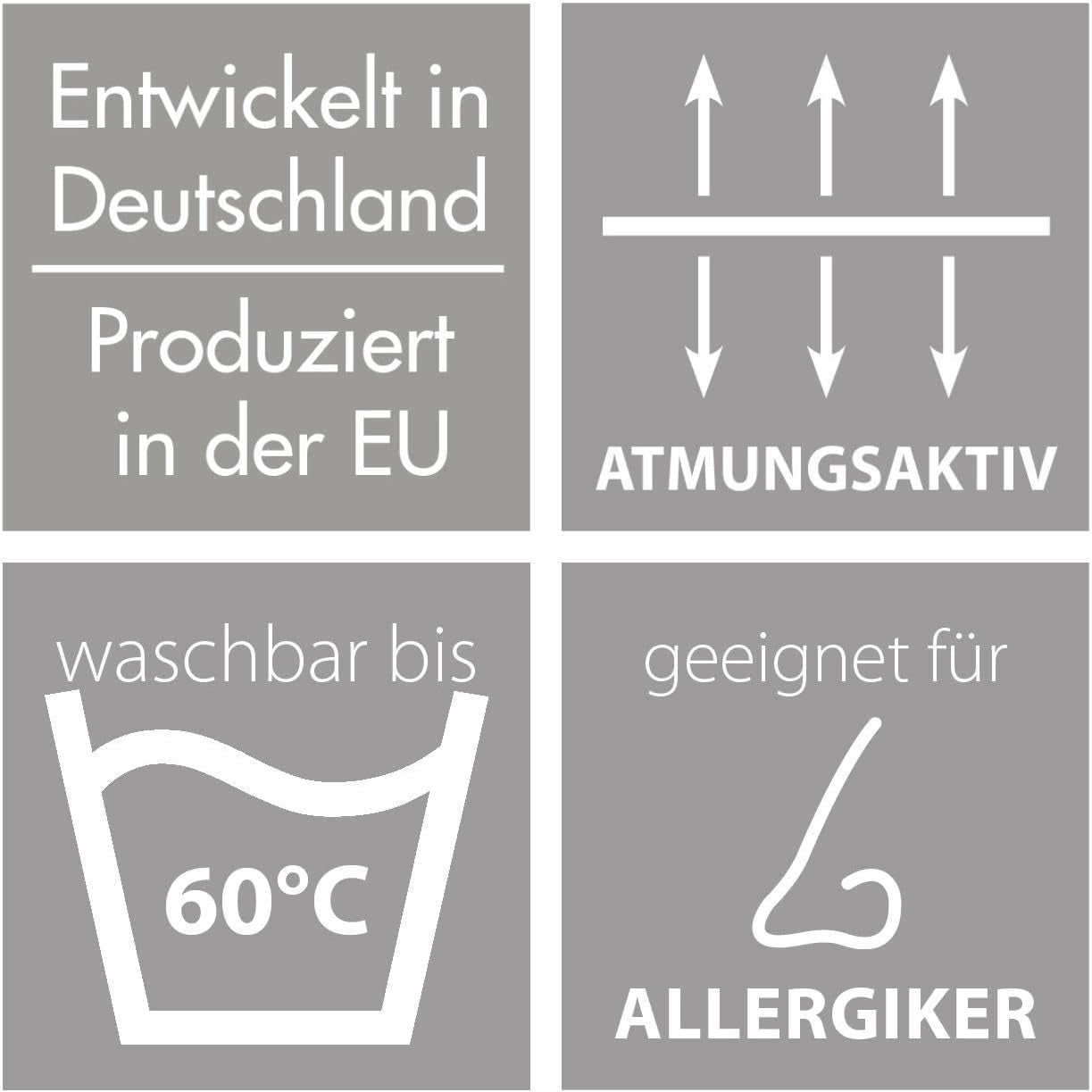Traumnacht edredón ligero de verano 155X220 Cm, edredón antialérgico, especial para el verano, con cómoda y suave funda de microfibra, certificado Oeko Tex, producido según el estándar de calidad alemán Edredones y edredones Naty Shop