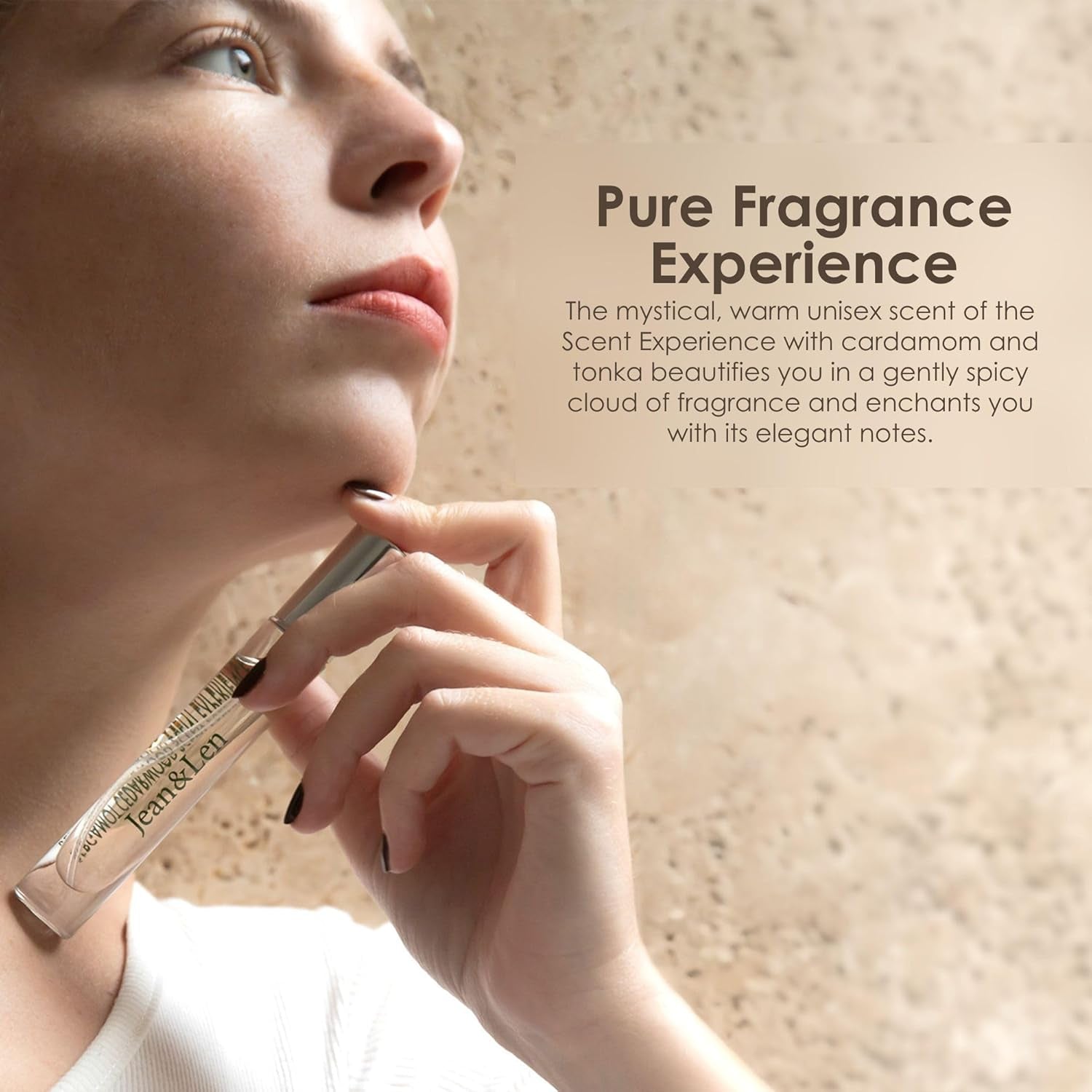 Jean & Len Scent Experience Cardamom & Tonka, Apă de toaletă cu aromă de Cardamom și Tonka, Mini parfum practic, Ideal pentru călătorii, Sticlă de înaltă calitate, 10 ml