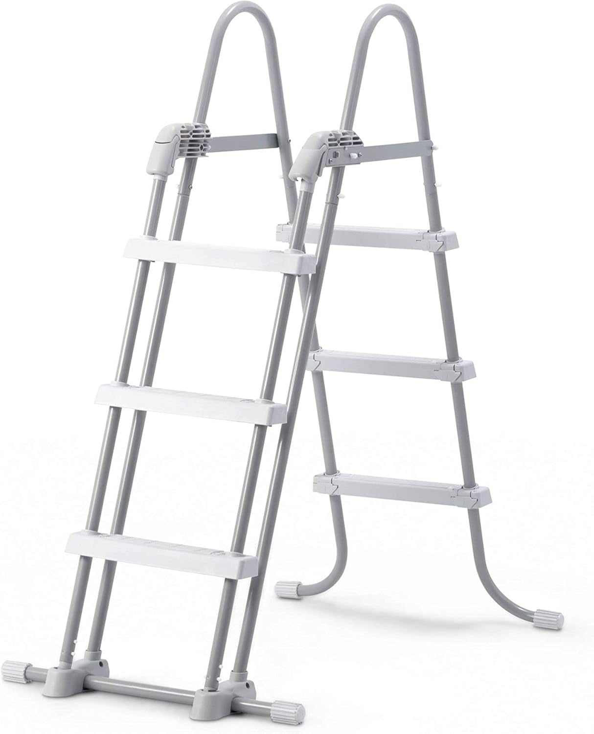 Escalera de seguridad Intex 28076, para piscinas, gris, 122 cm