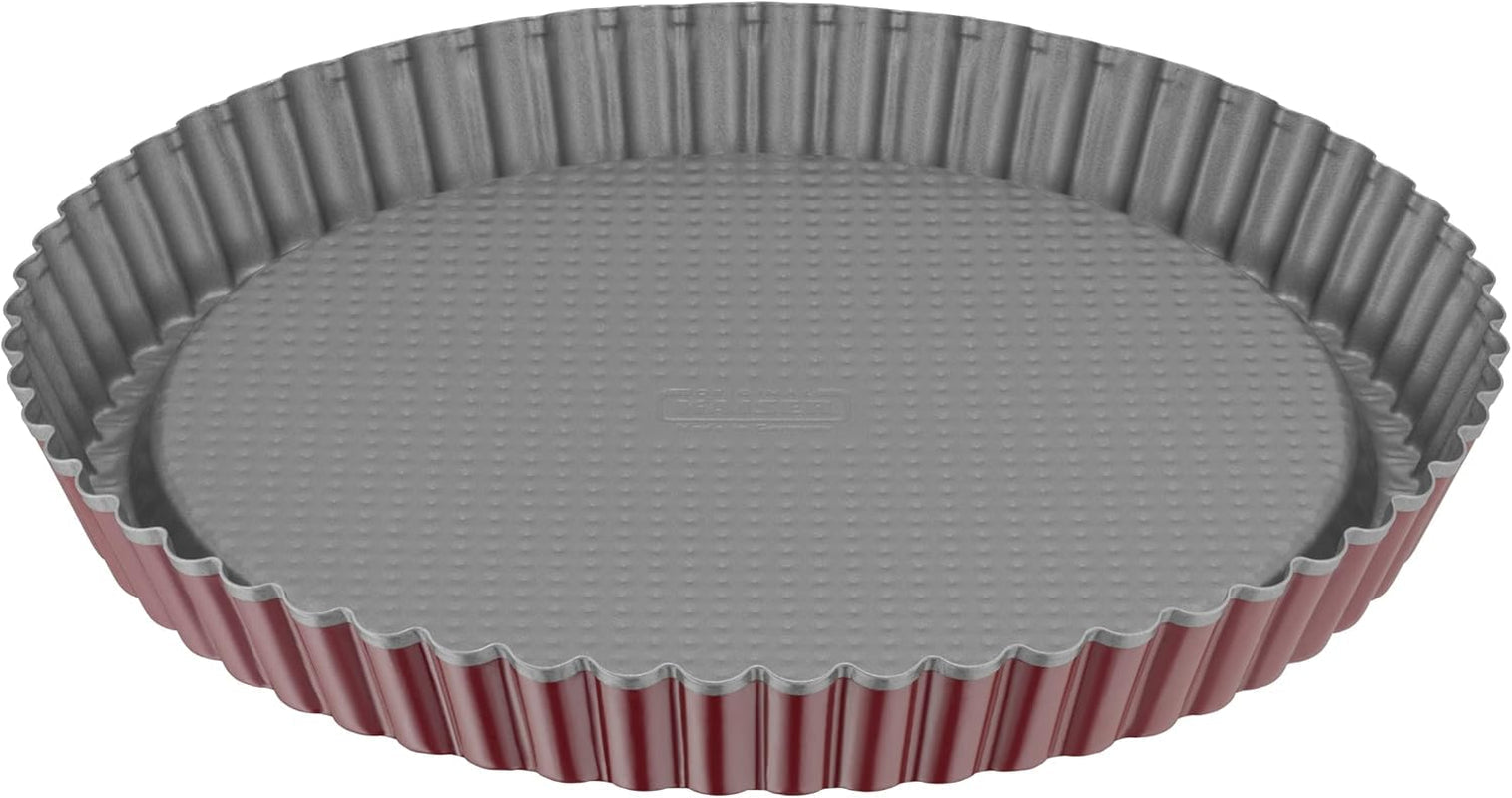 ORIGINAL KAISER Classic plus Obstbodenform 28 Cm, 28,4 X 28,4 X 3,5 Cm & Classic Mini Torteletts 6 Stück, Tartelette Förmchen 10 Cm, Tarteform Klein, Tortelettförmchen Antihaftbeschichte Moldes y bandejas para hornear Naty Shop