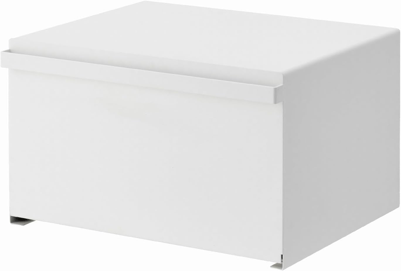 Yamazaki 4352 TOWER Coș pentru pâine, alb, oțel, minimalist, 40 x 34,5 x 24 cm Cutii depozitare alimente Naty Shop Alb O mărime