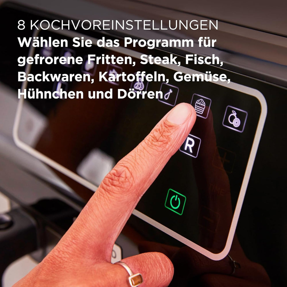 Kenwood Khealthy Twin Airfryer, 8L (2X4L), doble cámara, 8 programas, función Dual Cook & Sync Finish, pantalla táctil Electrodomésticos Naty Shop