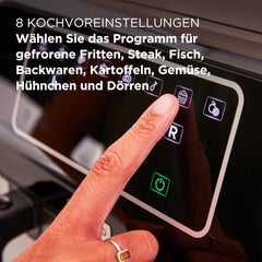 Kenwood Khealthy Twin Airfryer, 8L (2X4L), doble cámara, 8 programas, función Dual Cook & Sync Finish, pantalla táctil Electrodomésticos Naty Shop