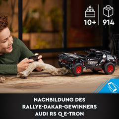 LEGO 42160 Technic Audi RS Q e-tron, Rallye-Auto-Spielzeug, Dakar-Rallye-Geländewagen, App-steuerter RC mit Control+, Geschenk für Jungen, Mädchen y Fans ab 10 Jahren zum Bauen