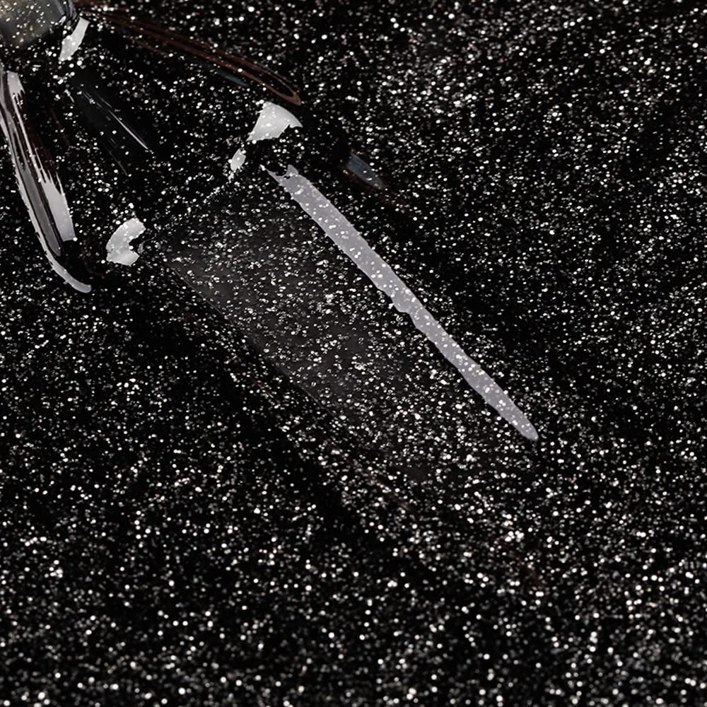 Esmalte de uñas para niños Bluesky - Rockstar, purpurina negra, fácil de quitar, no tóxico, a base de agua, inodoro - Esmalte de uñas gratuito para niños, 5 ml, paquete de 1