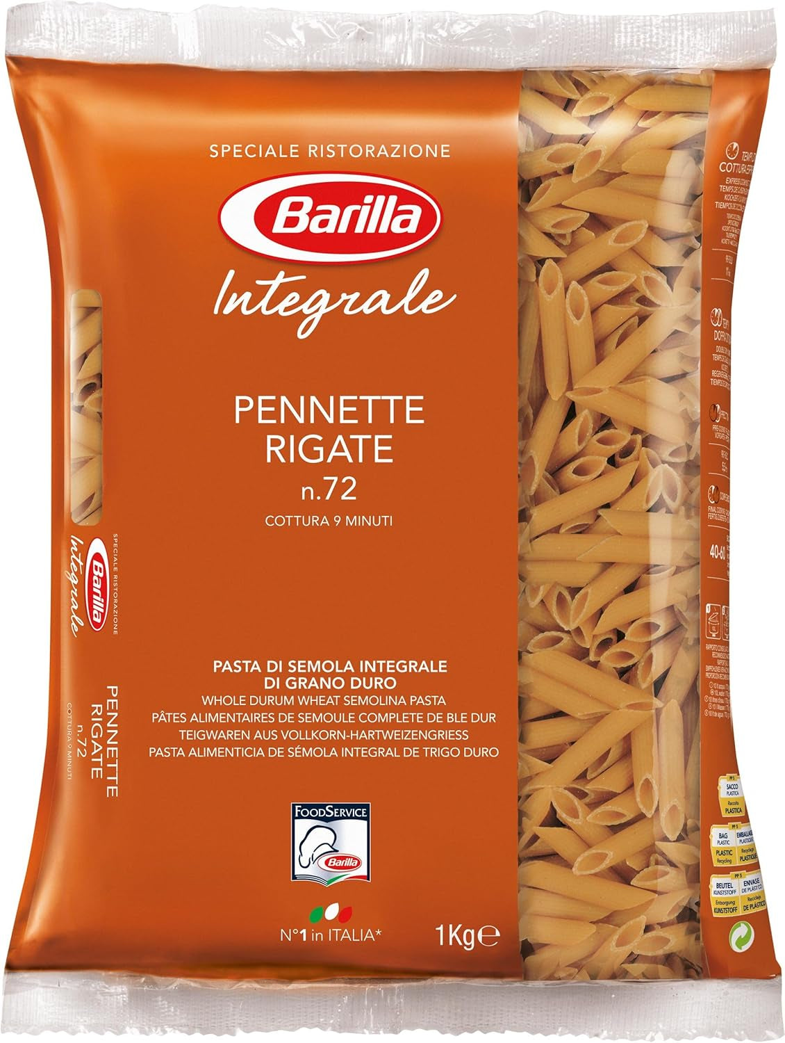 Pasta Integral Barilla Fusilli Pasta Integral – 1 kg