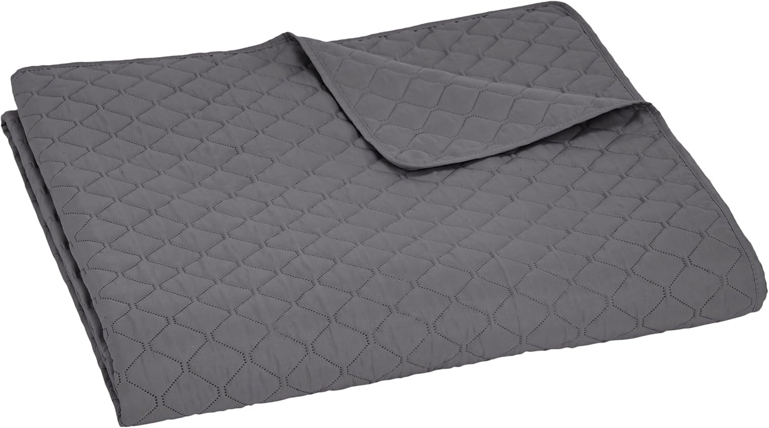 Amazon Basics edredón extragrande con relieve, 170 x 210 cm, estampado de rombos gris oscuro Camas y mantas Besuche den Amazon Basics-Store
