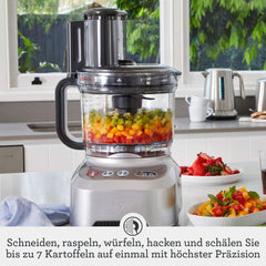 Sage Appliances SFP820 the Kitchen Wizz Peel Und Dice, Küchenmaschine, 2000 Watt Madre e Hijo Naty Shop