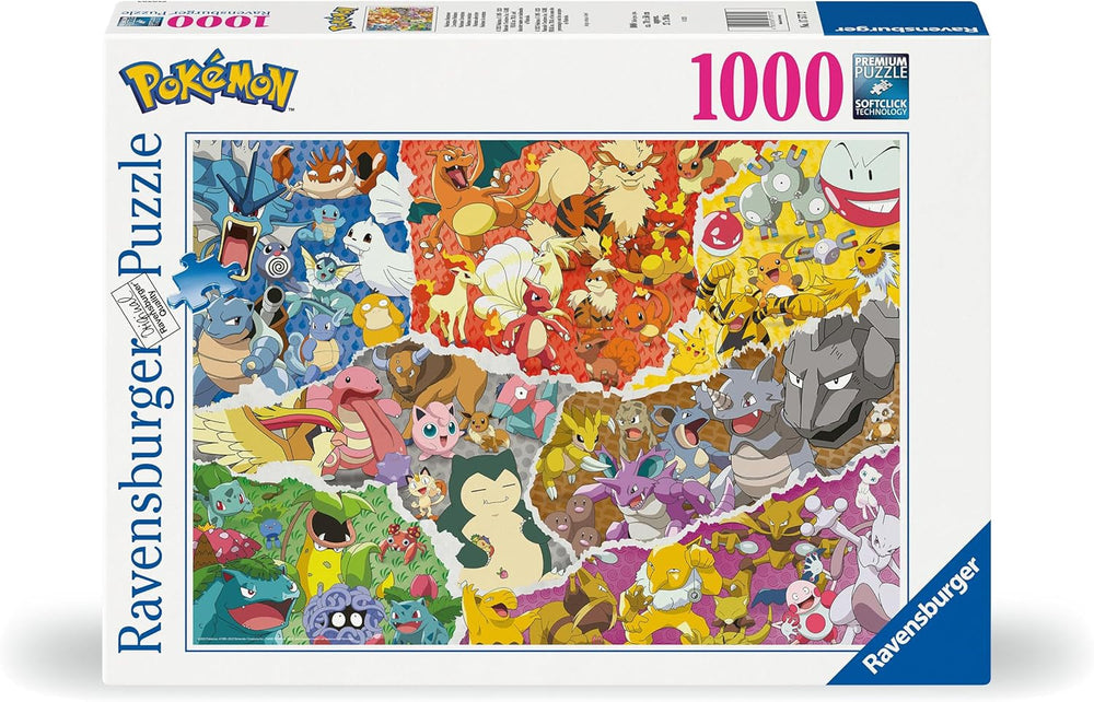Ravensburger Puzzle 12000832 - Pokémon Adventure - Puzzle Pokémon de 1000 piezas para adultos y niños mayores de 14 años Puzzle Naty Shop Sofisticación lúdica