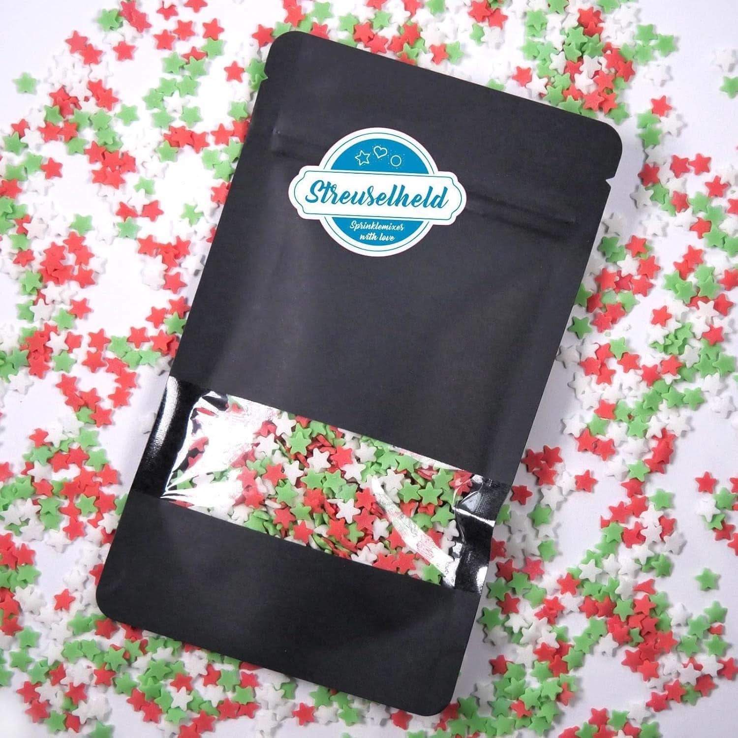 Sprinkle Hero, Estrellas navideñas, 40 gramos Sprinkles Naty Shop