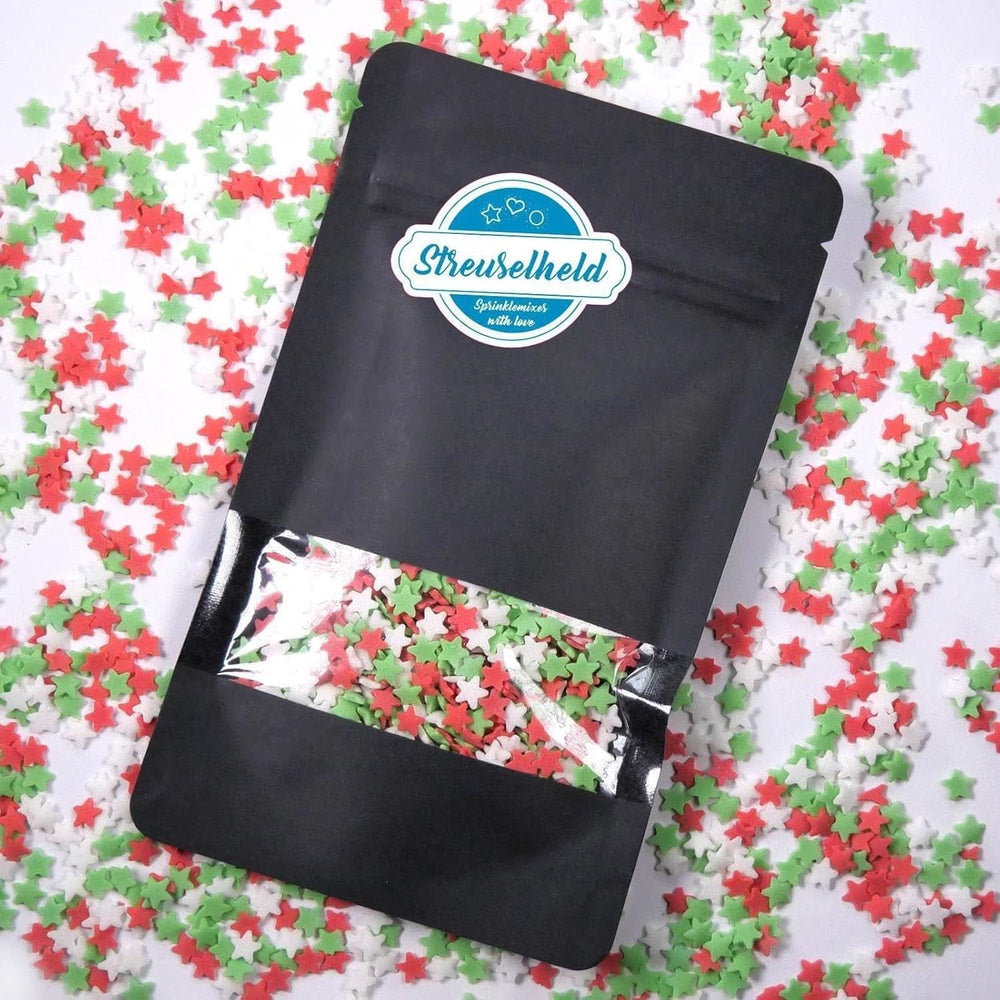 Sprinkle Hero, Estrellas navideñas, 40 gramos Sprinkles Naty Shop