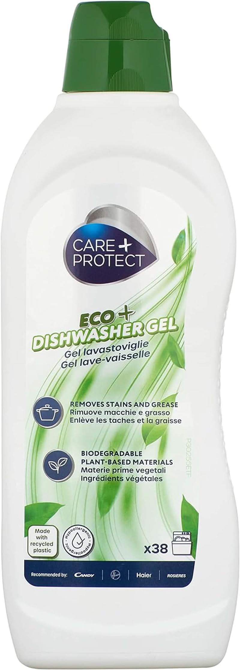 CARE + PROTECT - Gel ecológico para lavavajillas, hipoalergénico, 650 ml Naty Shop Gel Eco+ para lavavajillas