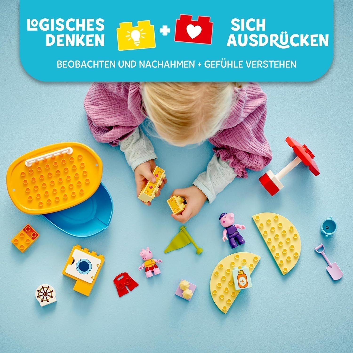 LEGO DUPLO Viaje en Barco de Peppa: Barco de Juguete para Construir y Reconstruir con 2 Figuras, Juguete Creativo, Idea de Regalo para niños y niñas de 2 años 10432 Juegos de construcción Besuche den LEGO-Store