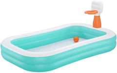 Piscina Familiar Bestway Dunk N' Splash con Aros de Baloncesto 251 x 168 x 102 cm