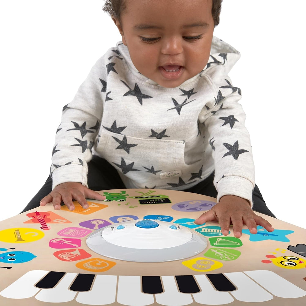 Baby Einstein, Hape, Clever Composer Tune Table Magic Touch Play Table, 22 instrumente muzicale, jucărie muzicală electronică din lemn, cub muzical și jucărie senzorială, copii de la 6 luni în sus Jucarii Bebe Naty Shop