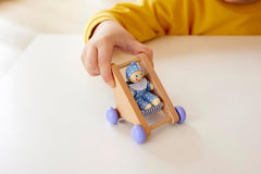 Hape Baby Room – Set cameră de păpuși din lemn, mobilier pentru păpuși pentru copii, accesorii pentru casă de păpuși pentru copii mici, cameră de copii în miniatură cu leagăn și accesorii, joc de rol de la 3 ani