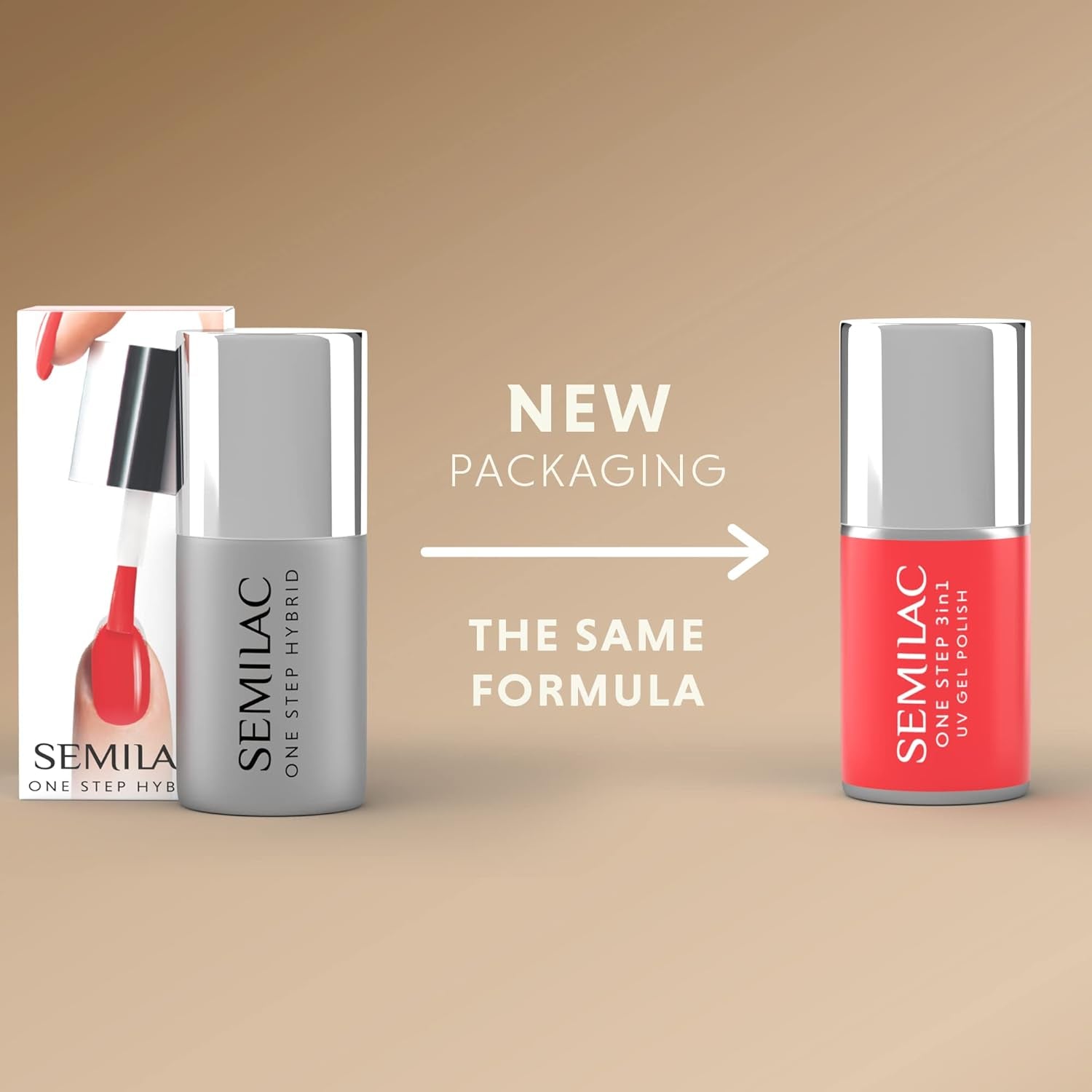 Oja UV Semilac One Step Hybrid 3 en 1 S450 Calor Interior Melocotón 7 ml