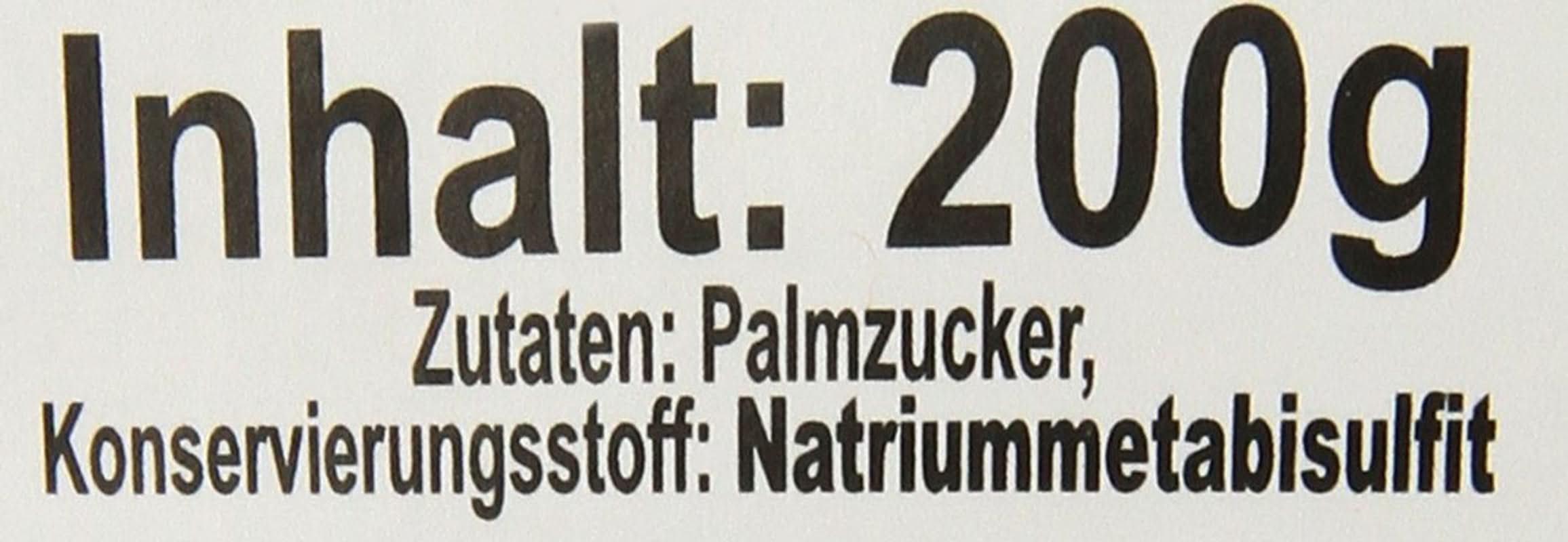Palmzucker, Scheiben (1 X 200 G) Edulcorantes Naty Shop