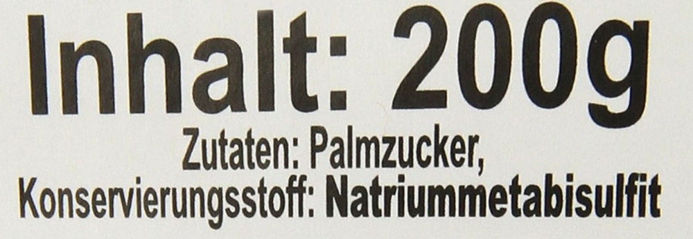 Palmzucker, Scheiben (1 X 200 G) Edulcorantes Naty Shop