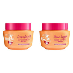 L'Oréal Paris Elvital Anti Split End Hair Mask pentru păr lung, deteriorat, Tratament intensiv pentru clătire, Cu vitamine vegetale și ulei de ricin, Dream Length Super Build-up Mask, 1 x 300 ml Masca de par Naty Shop Titlu implicit