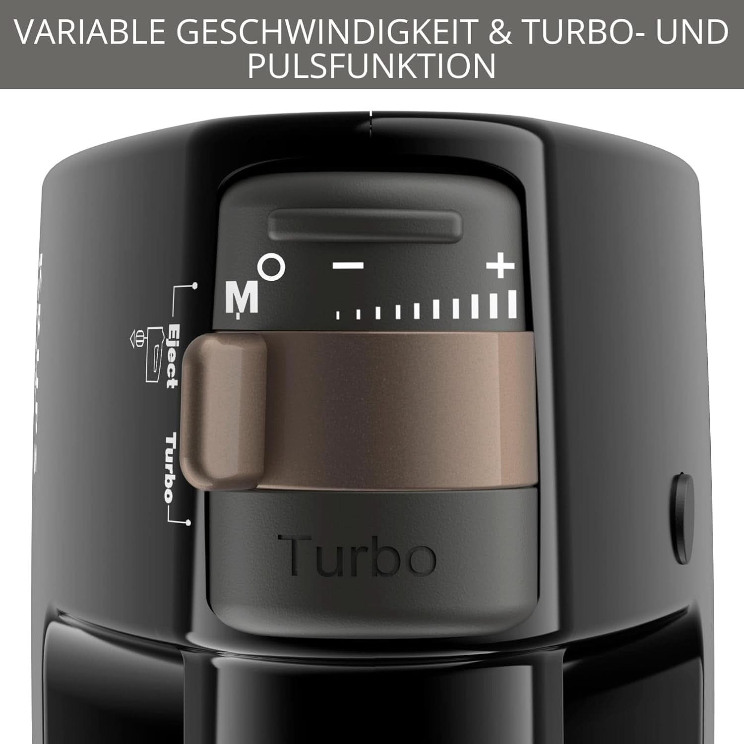 Krups 3Mix 7000 Batidora de mano 60 Jahre Special Edition, 500 Watt, Knet- Und Rührhaken Aus Edelstahl, Langes Netzkabel, Zubehörtasche, F6085811, Schwarz/Kupfer Kitchen Naty Shop