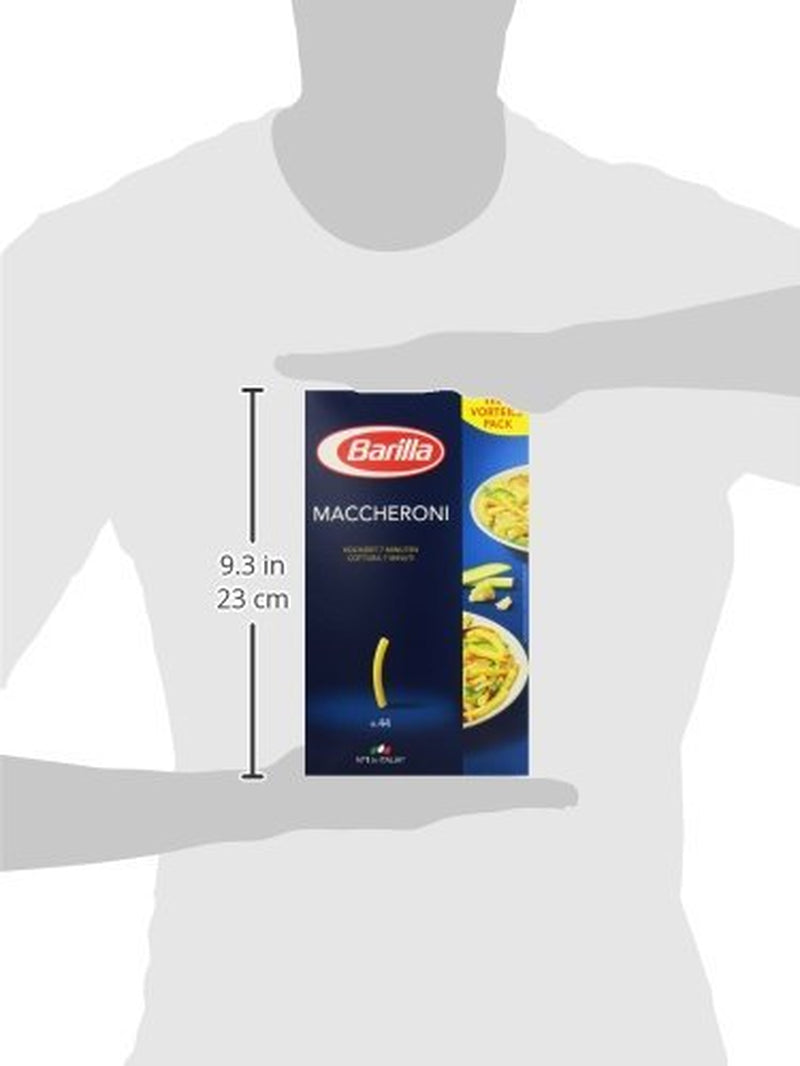 Pasta de trigo duro Barilla Maccheroni n. 44 – Paquete de 1 (1x1kg)