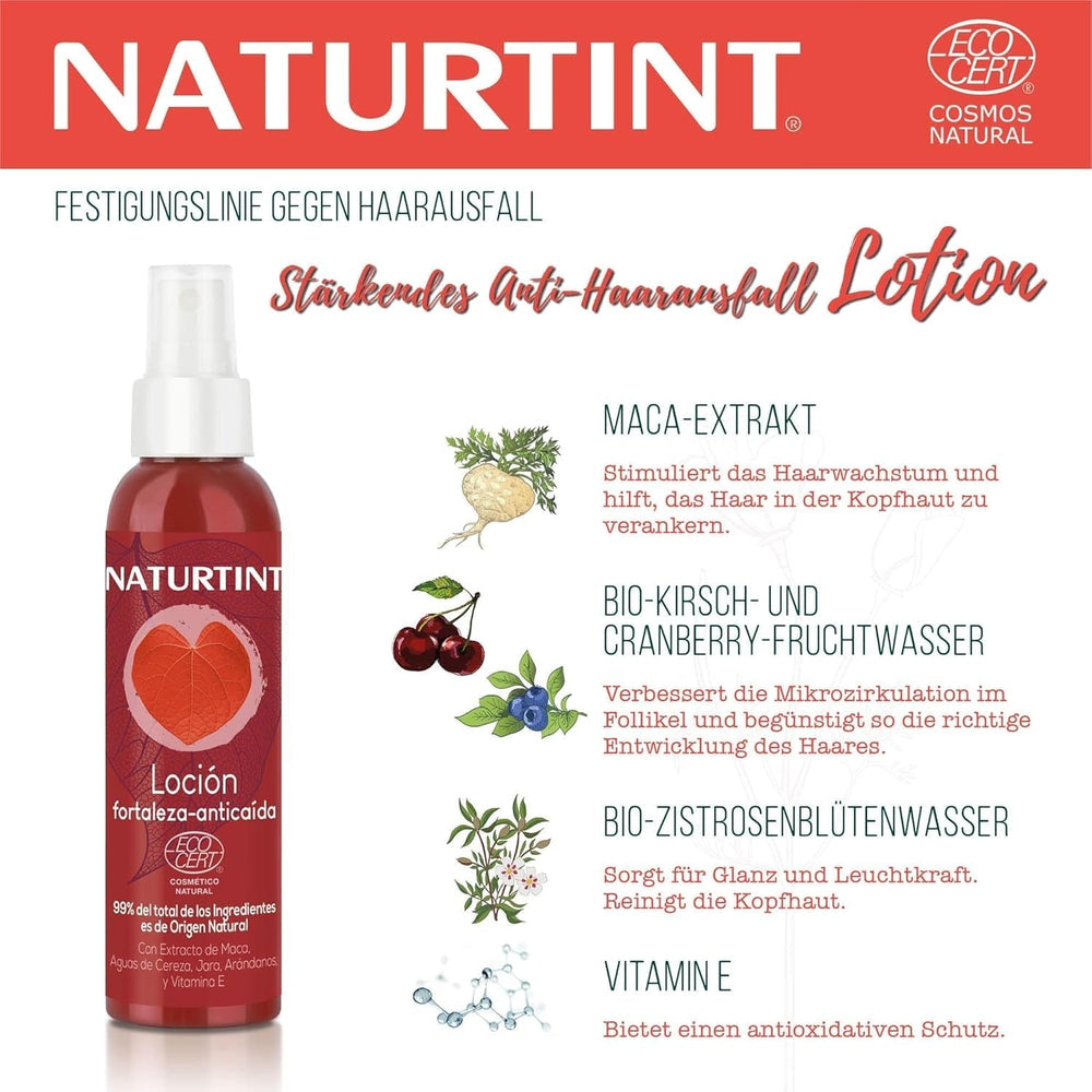 Naturtint, Loción fortalecedora contra la caída del cabello, 125 ml Cuidado del cabello Naturtint