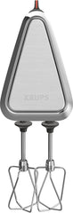 Krups GN9121 3 Mix 9000 Batidora de mano | 750 vatios | Geschwindigkeitsregler | Modo turbo | Auswurfffunktion | Empuñadura ergonómica Incl. Schneebesen, Knethaken, Pürierstab-Aufsatz, Messbecher | Tienda Weiß/Silber Naty
