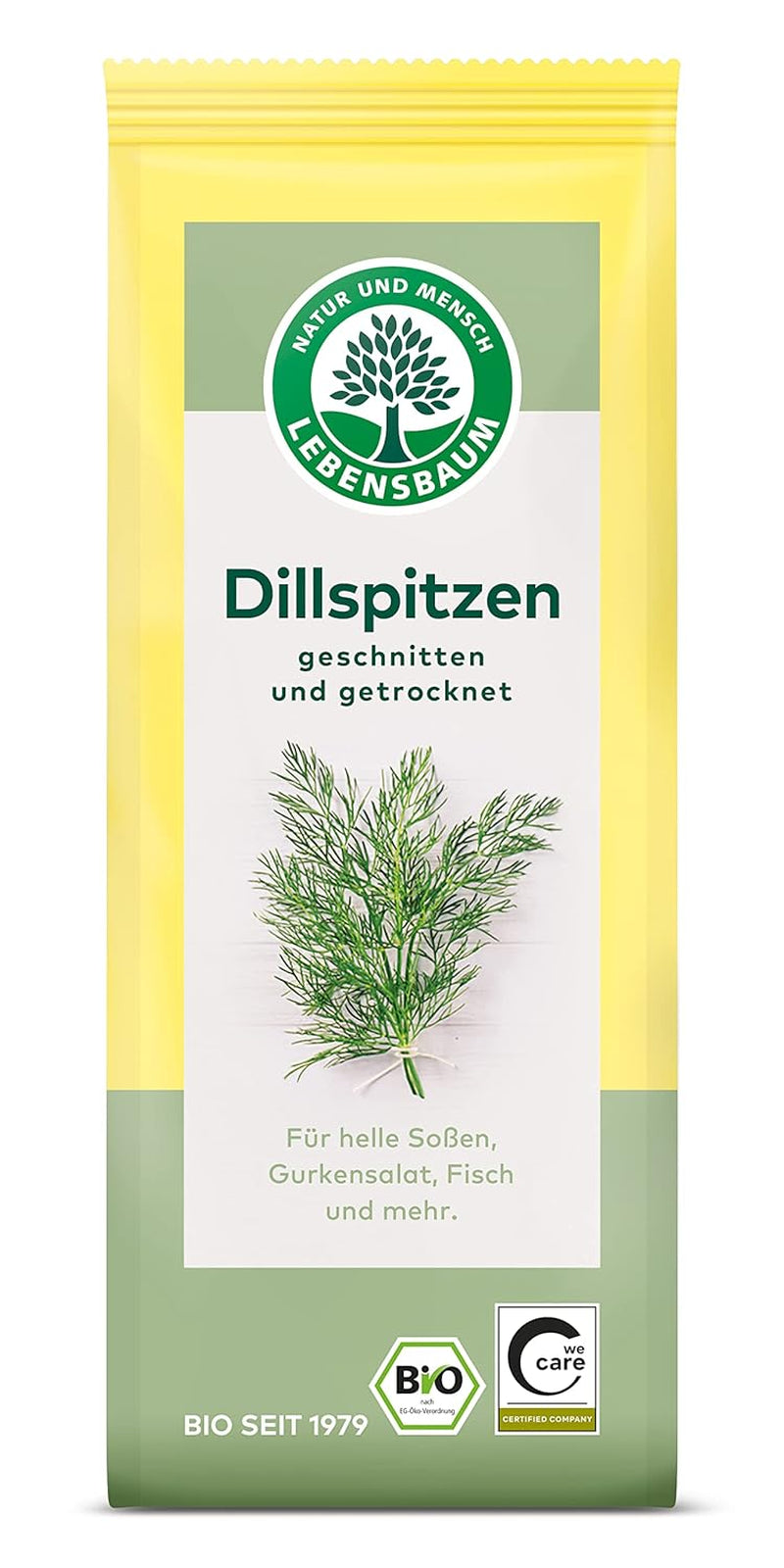 Lebensbaum Liebstöckel geschnitten, Bio-Gewürz mit würzigem Geschmack, Maggi-Kraut für Suppen, Marinaden, Fleisch- und Fisch-Gerichte, vegano, 15g