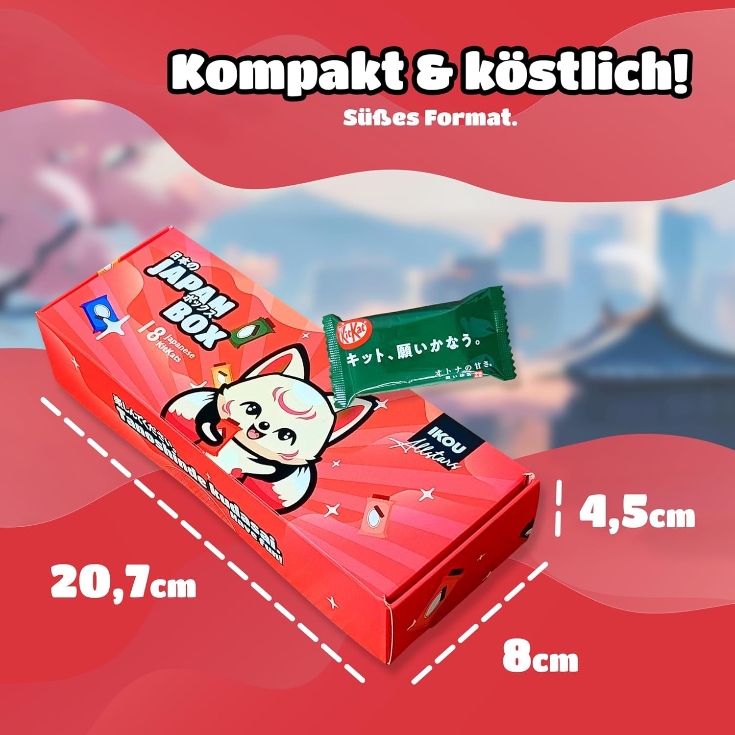Caja de muestras - 18 Minis KitKat Japón | Caja de muestra de dulces japoneses, idea de regalo de refrigerios japoneses, popular caja sorpresa con Matcha y otras variedades raras.