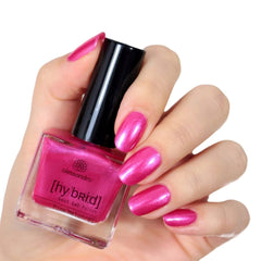 Esmalte de uñas HÍBRIDO alessandro Pink Melon - tono rosa vibrante con finas partículas de brillo - Uñas perfectas en solo 3 pasos, sin LED - ¡dura hasta 10 días! 8ml
