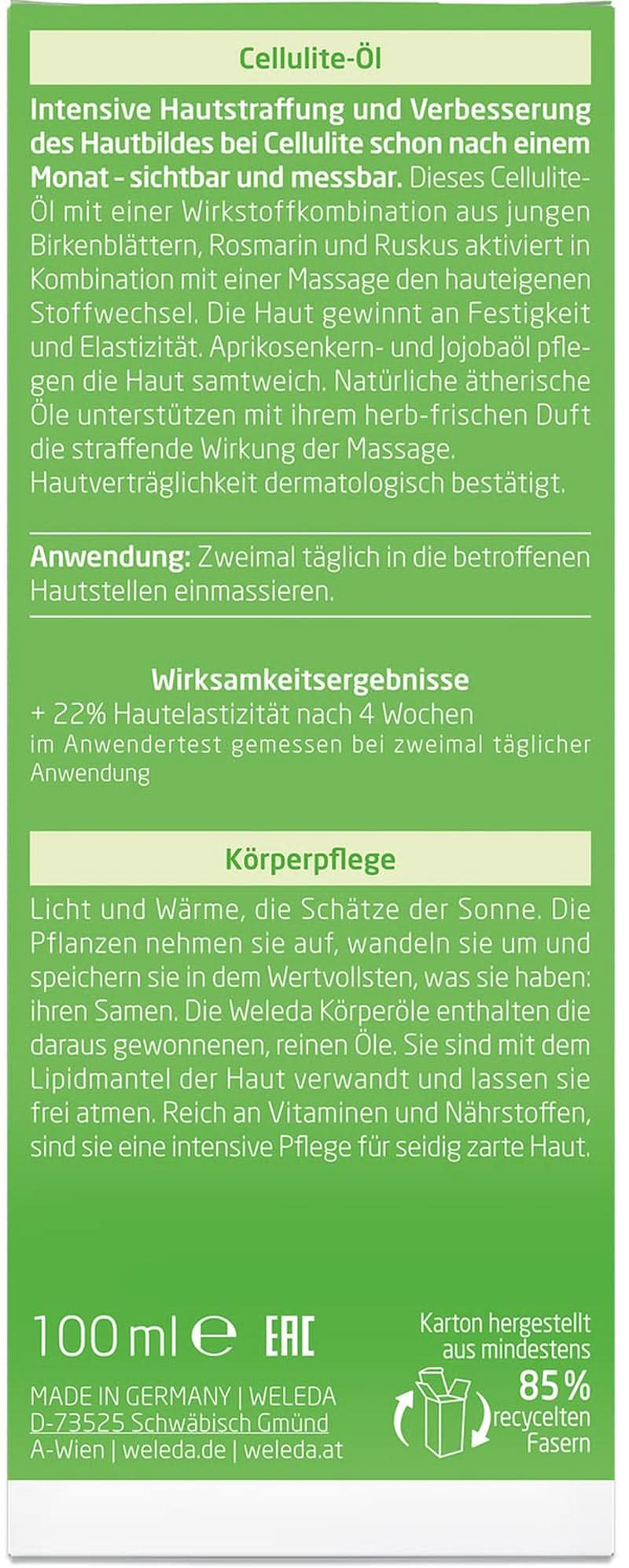WELEDA Bio, Aceite corporal con aceite de jojoba, fortalece la piel y activa el metabolismo de la piel, 100 ml Ducha y baño Naty Shop