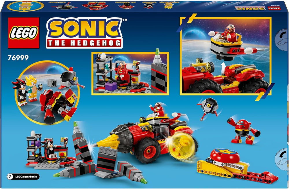 LEGO Sonic the Hedgehog Super Sonic Vs. Set de videojuego de aventuras Egg Drillster, regalo para niños Set de Shadow y el Dr. Eggman para niños y niñas de 8 años 76999 Juegos de construcción Besuche den LEGO-Store