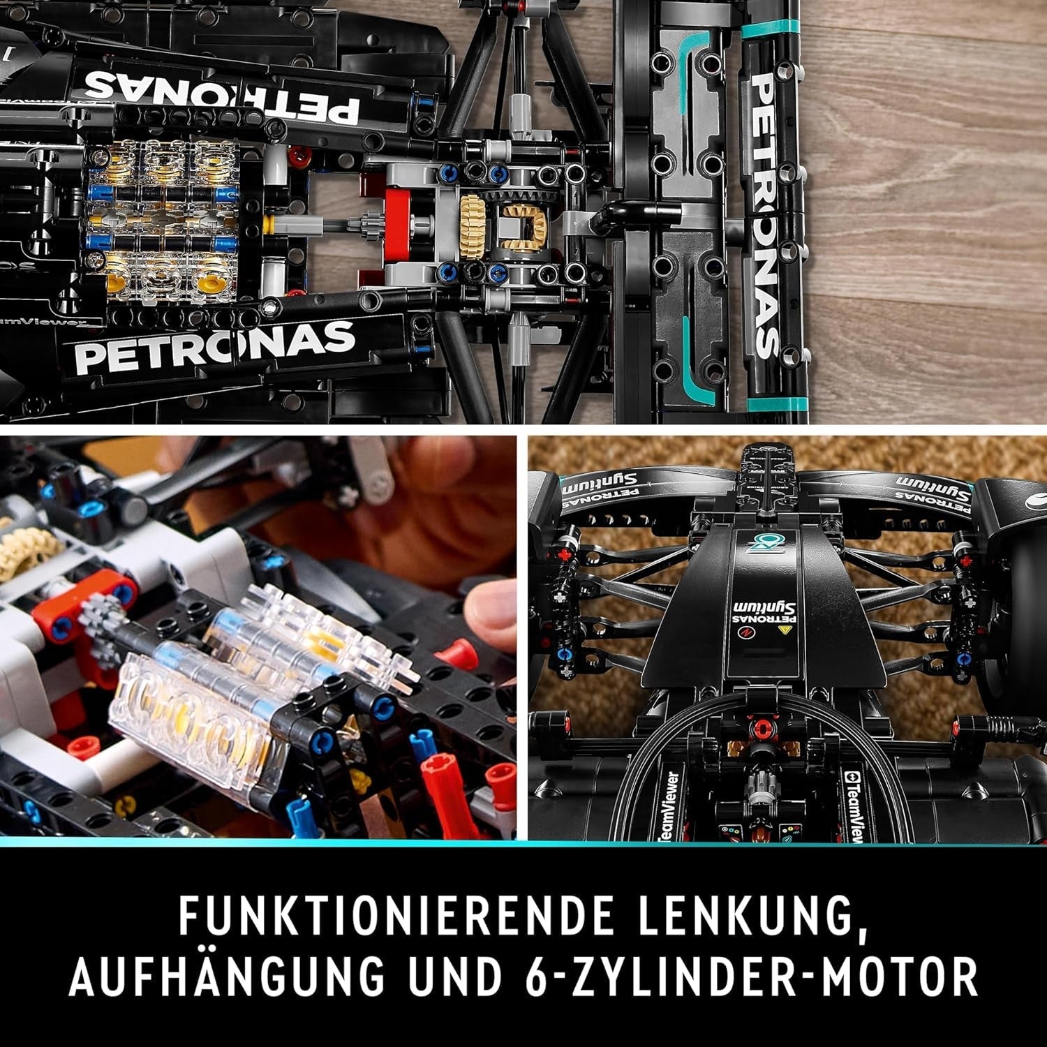 Set de performanță LEGO Technic Mercedes-Amg F1 W14 E pentru adulți, model de mașină de curse la scară, obiecte de colecție pentru casă sau birou, cadouri Formula 1 pentru bărbați, femei 42171 Seturi de constructie Besuche den LEGO-Store