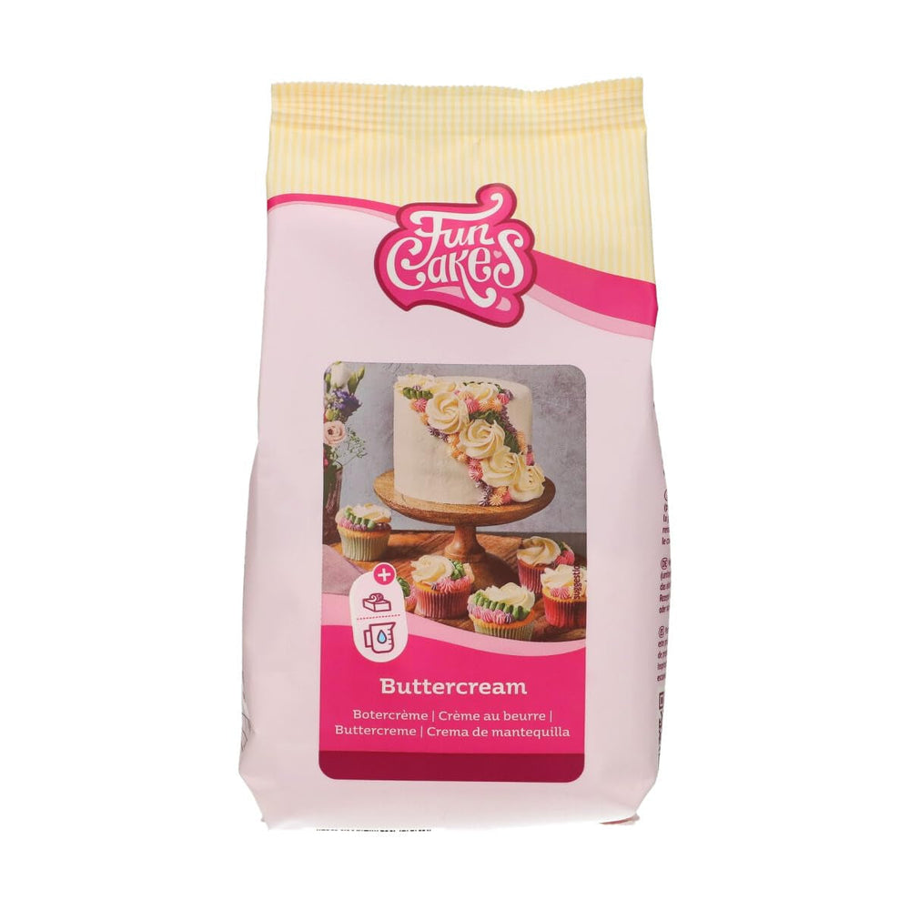 Funcakes Mix Para Crema De Mantequilla: Einfach Zu Berübenen, Cremig, Perfekt Zum Dekorieren, Abdecken Und Füllen Von Kuchen, Belag Auf Cupcakes, Halal., 1 Kg Mezcla Para Hornear Y Cocinar Naty Shop 500 G Crema De Mantequilla