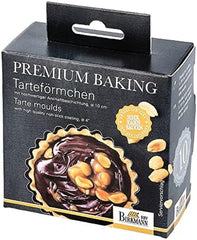 RBV Birkmann Premium Baking, molde para tartas, Ø 10 cm, 6 piezas, con base extraíble Moldes y bandejas de horno Naty Shop