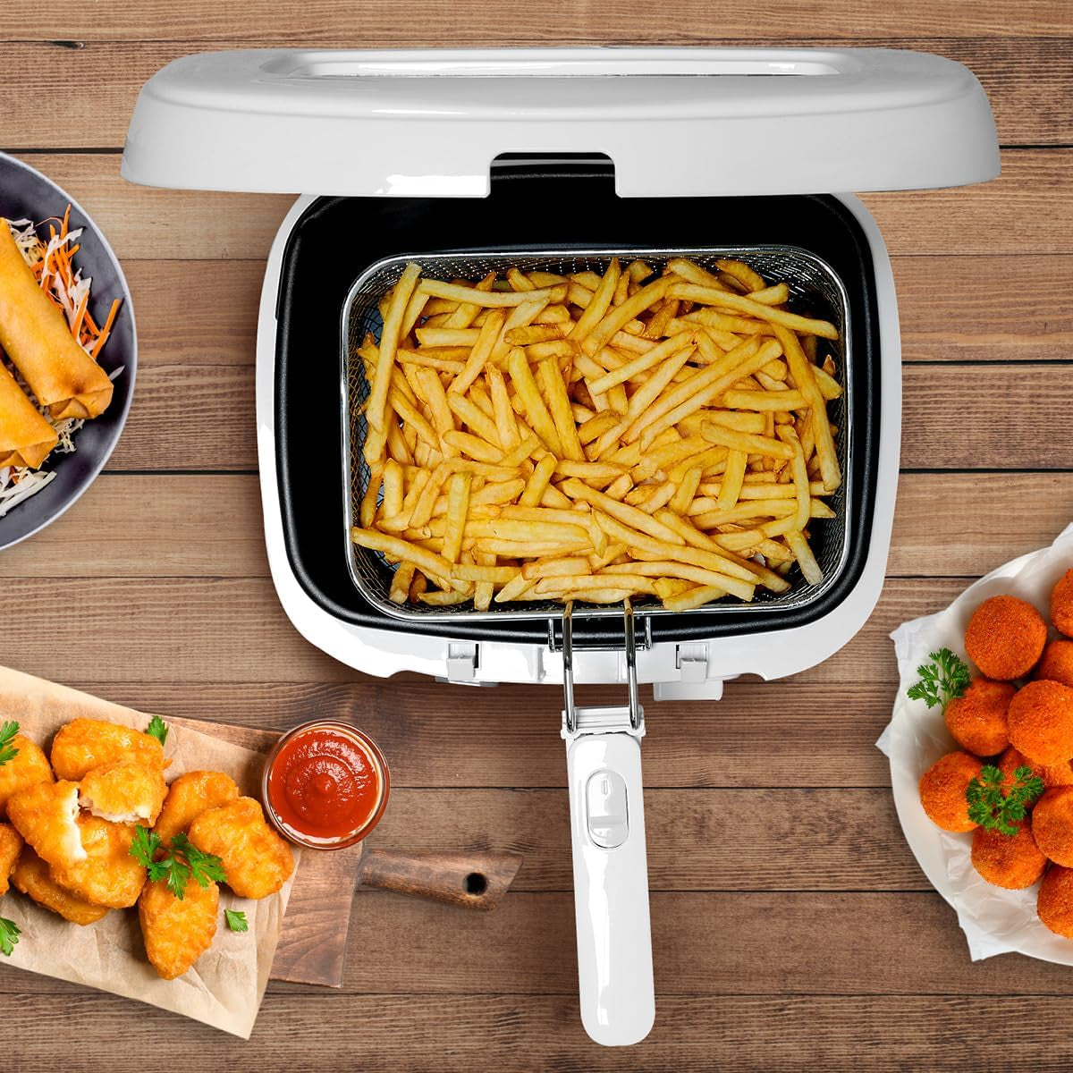 Freidora Alpina 2,5L DF-165, 1800W - Temperatura regulable hasta 190°C Electrodomésticos Naty Shop