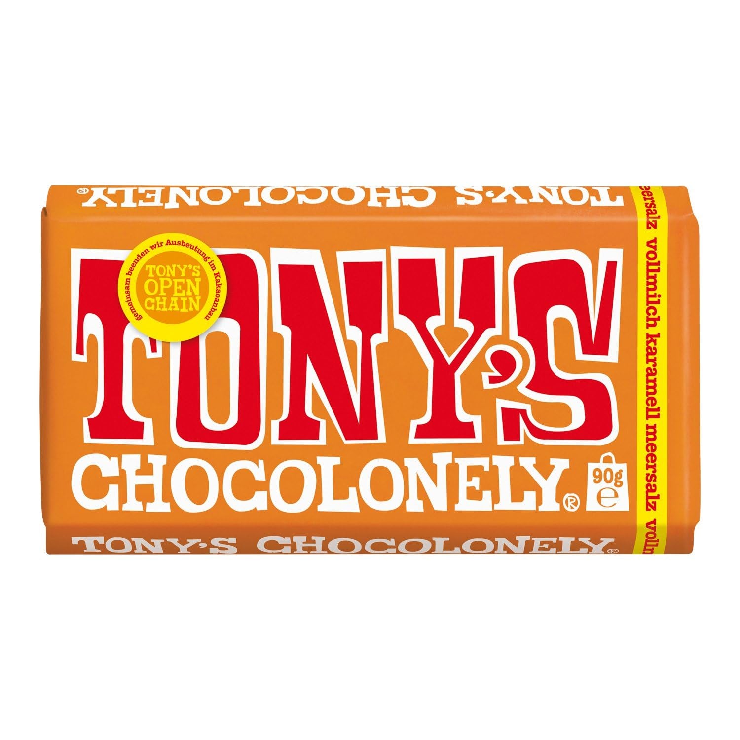 Tony's Chocolonely - Chocolate negro con almendras y sal marina 90g