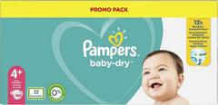 Pampers (versión clásica), pañales para bebés talla 4+ (10-15 kg), 100 uds Madre e Hijo Naty Shop