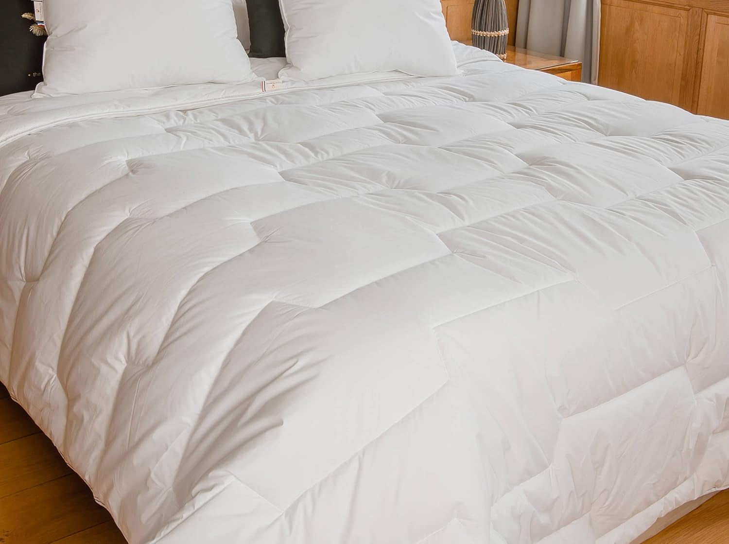 Edredón 140 X 200 Cm | Algodón orgánico y lana merino | Lavable a máquina a 30 °C Edredones y edredones Naty Shop