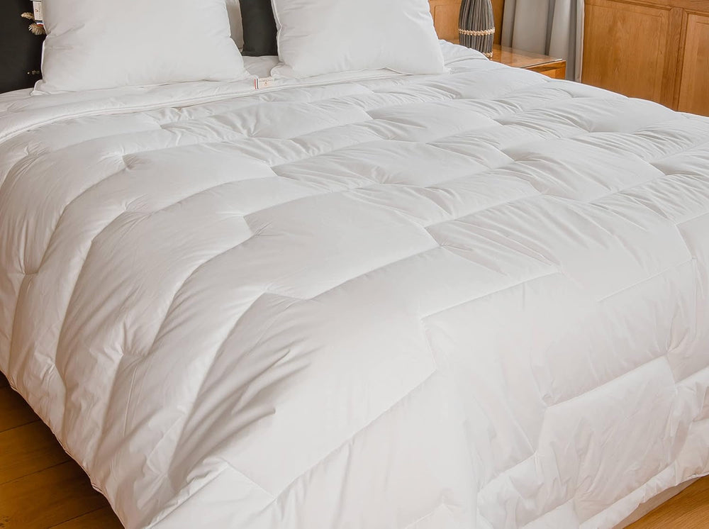 Edredón 140 X 200 Cm | Algodón orgánico y lana merino | Lavable a máquina a 30 °C Edredones y edredones Naty Shop