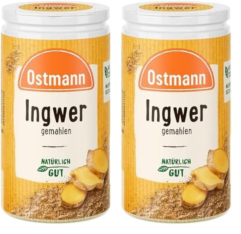 Ostmann Gewürze - Ingwer gemahlen | Embalaje completo y reciclable | 30 g en la estreudosis