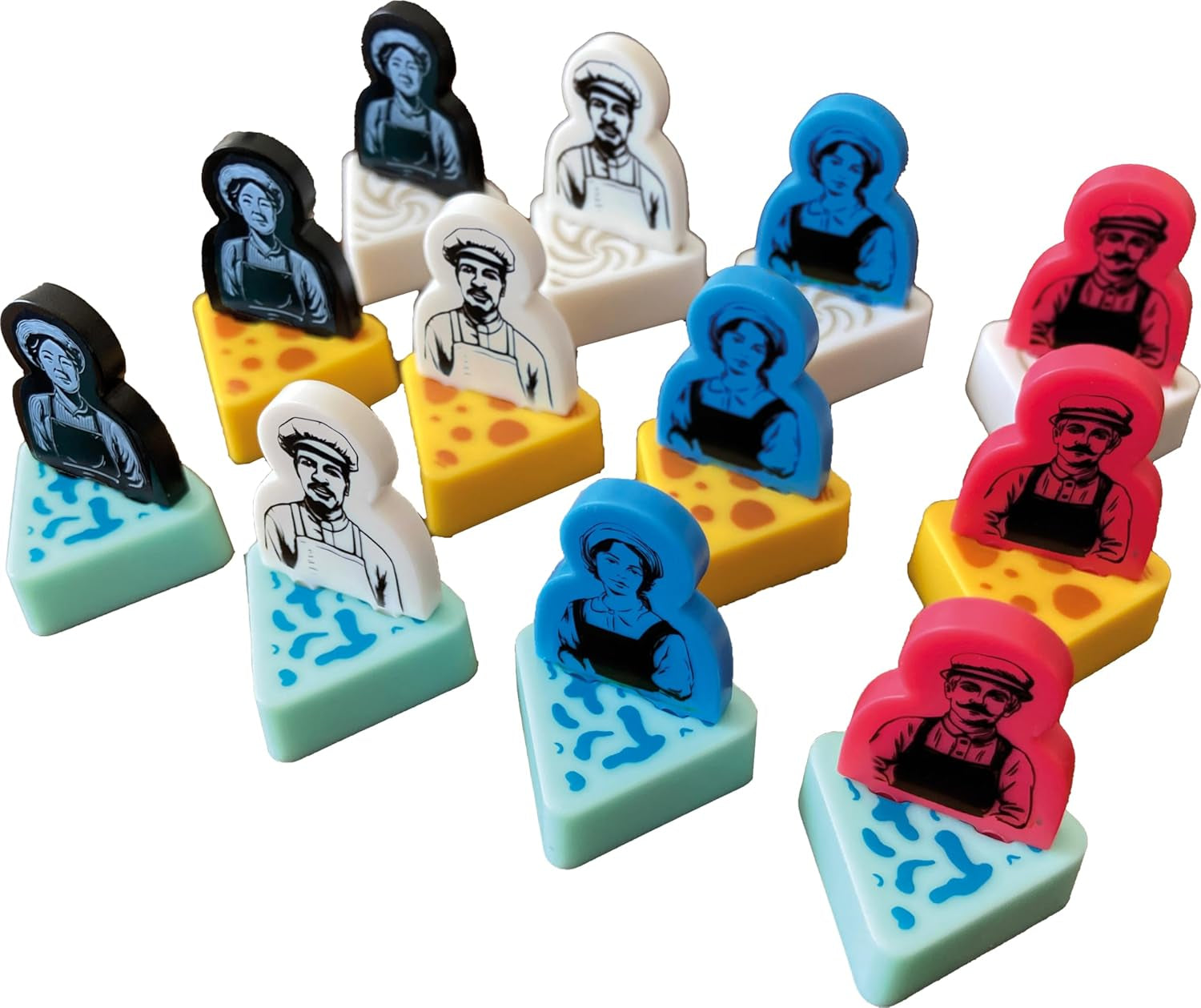 Asmodee - Cheese - Road to Infamy - Juego de mesa de estrategia - Colocación de trabajadores - Master Cheese - Edades 14+ - 1 a 4 jugadores - 40 minutos - Versión francesa