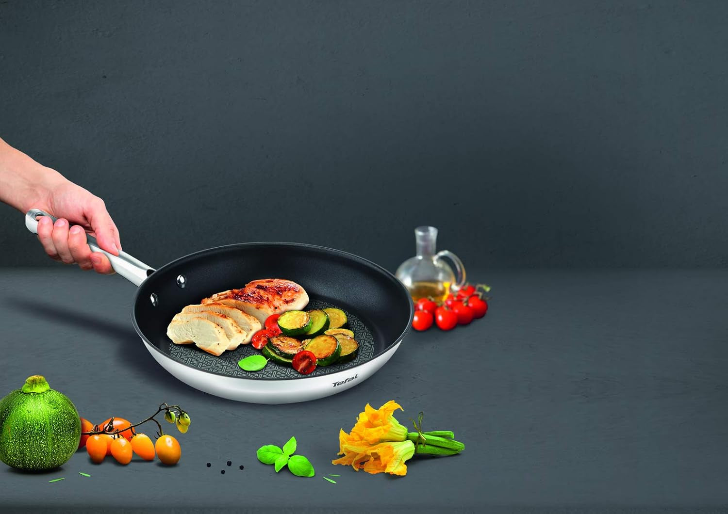 TEFAL DUETTO Juego de sartenes 3 piezas 20/24/28 cm, inducción Ollas y sartenes Naty Shop