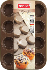 Zenker, molde para muffins diámetro Ø 7 cm, MOJAVE ORO Moldes y bandejas para horno Naty Shop